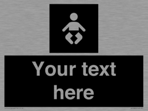 Custom information: black panel baby change